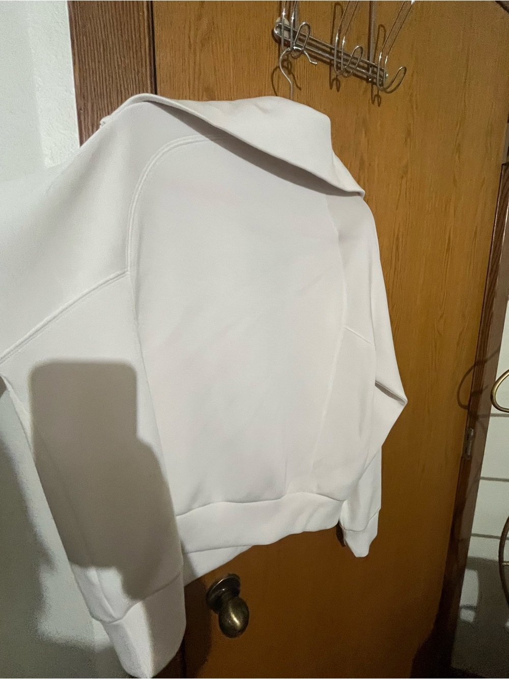 SPANX white Quarter-Zip Pullover Sweatshirt - Picture 6 of 6
